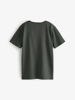 Next Grey Charcoal Regular Fit Short Sleeve T-Shirt (3-16yrs)^BOY T-Shirts