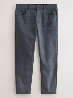 Discount Next Grey Charcoal Regular Tapered Fit Classic Stretch Jeans