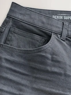 Discount Next Grey Charcoal Regular Tapered Fit Classic Stretch Jeans