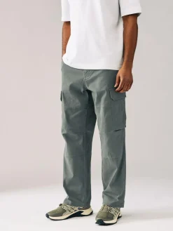 Next Relaxed Fit Cotton Stretch Cargo Trousers^ Pants & Chinos
