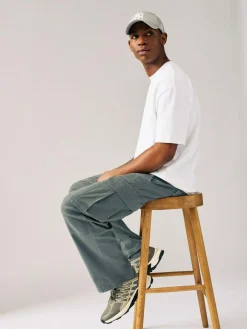 Next Relaxed Fit Cotton Stretch Cargo Trousers^ Pants & Chinos