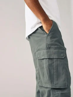 Next Relaxed Fit Cotton Stretch Cargo Trousers^ Pants & Chinos