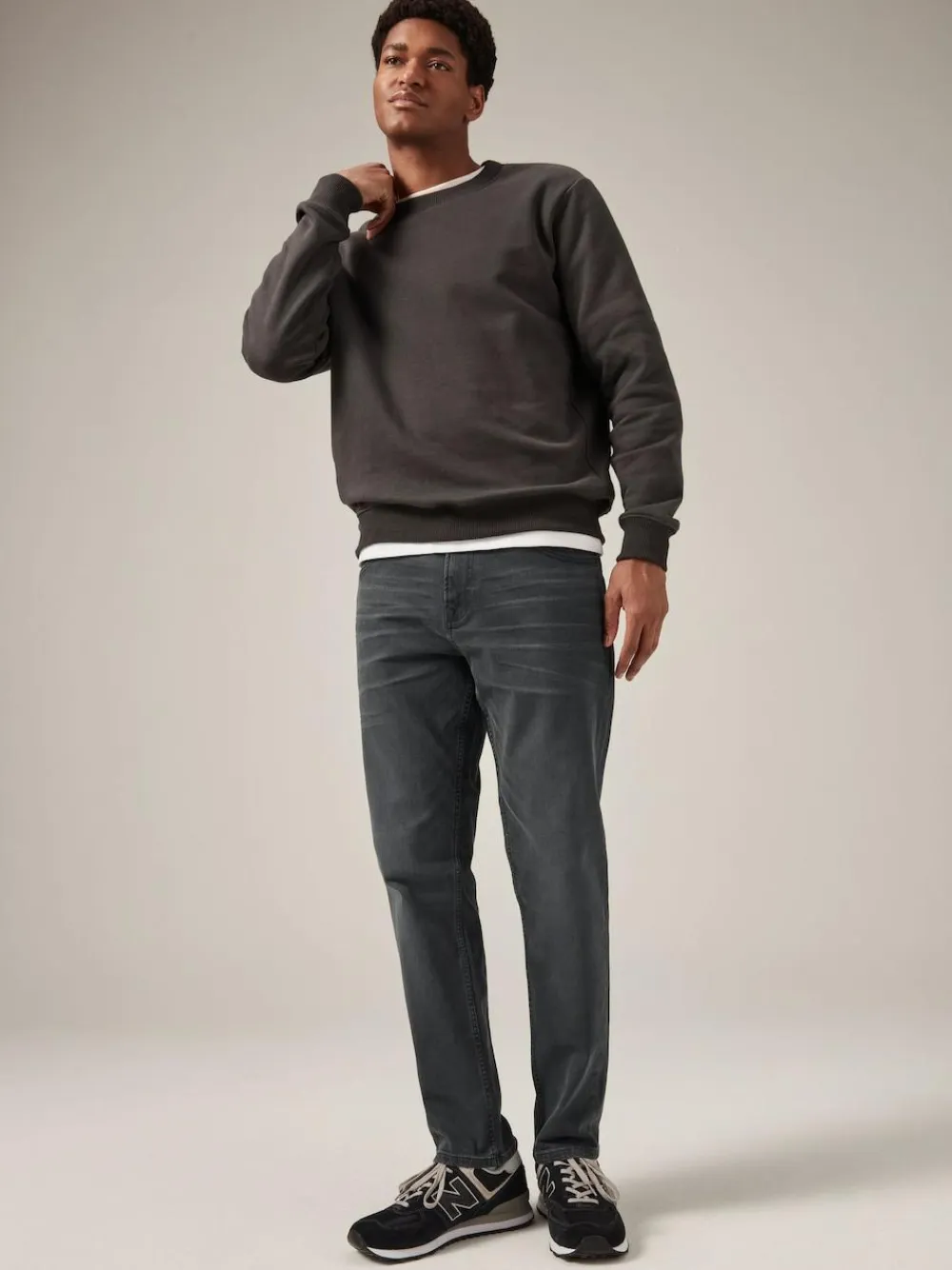 Discount Next Grey Charcoal Single Slim Fit Classic Stretch Jeans