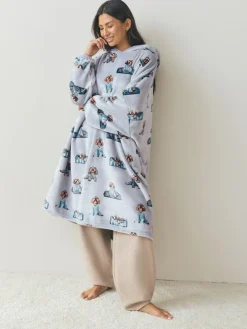 Next Grey Charlie The Cockapoo Oversized Hooded Blanket^Women Loungewear