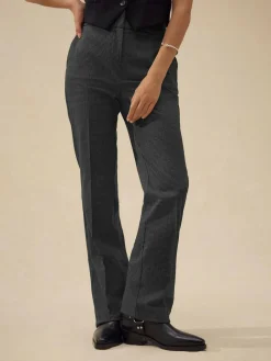 Hot Next Grey Check Bootcut Sculpting Tailored Trousers