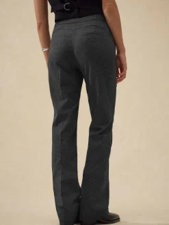 Hot Next Grey Check Bootcut Sculpting Tailored Trousers