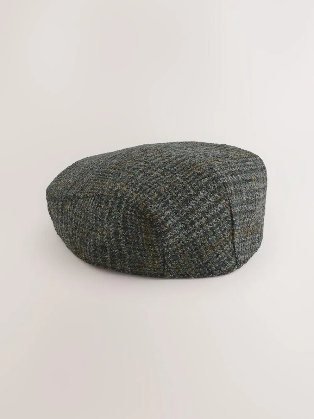 Discount Next Grey Check Harris Tweed Flat Cap