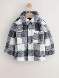 Next Borg Fleece Shacket (3mths-7yrs)^BOY Sweatshirts & Hoodies|Coats, Jackets & Pramsuits