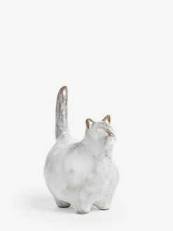New Next Grey Chester The Cat Ring Holder