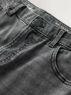 Next Grey Classic Stretch Relaxed Fit Jeans