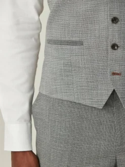 Next Contrast Fabric Detail Suit Waistcoat^ Vests