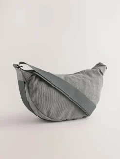 Clearance Next Grey Cord Effect Sling Bag