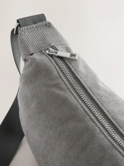 Clearance Next Grey Cord Effect Sling Bag