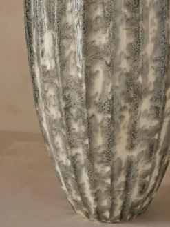 Next Grey Cream Extra Large Reactive Glaze Ceramic Vase^ Vases