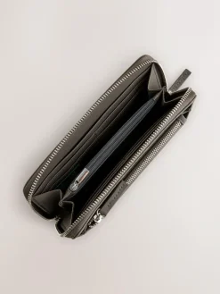 Outlet Next Croc Effect Large Purse Grey