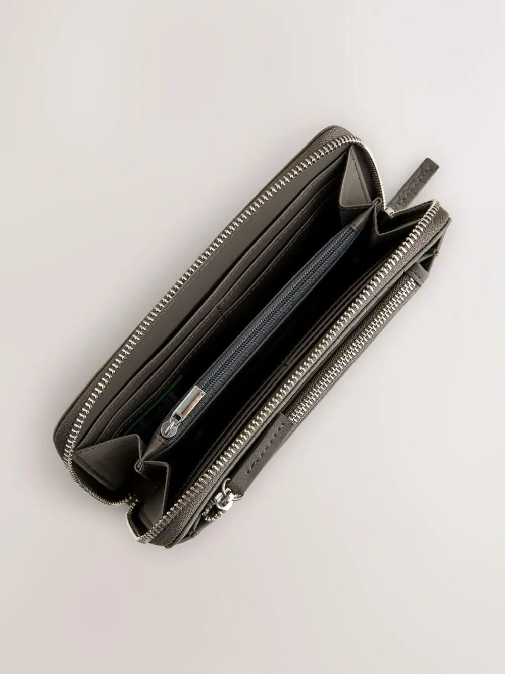 Outlet Next Croc Effect Large Purse Grey