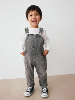 Next Denim Dungarees (3mths-7yrs)^BOY Rompers & Overalls|Dungarees