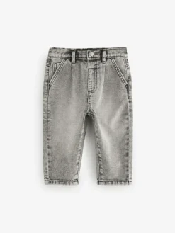 New Next Pleat Front Jeans (3mths-7yrs) Grey Denim