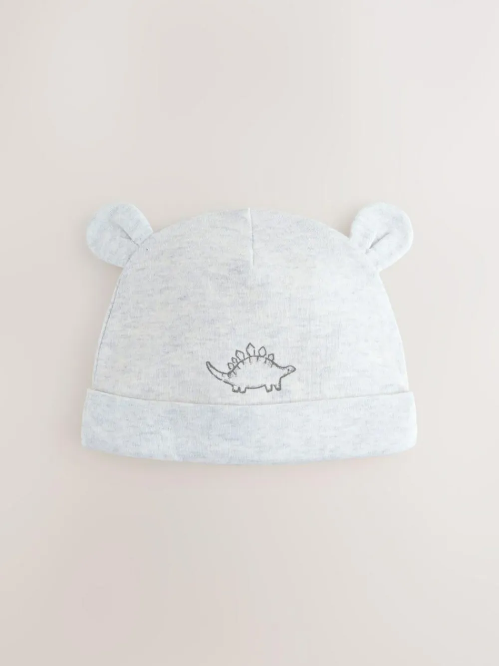 Best Next Grey Dinosaur Baby Beanie Hats 3 Pack (0-18mths)