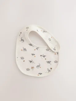 Next Grey Dinosaur Baby Bibs 3 Pack^ Bibs|Newborn Accessories