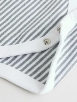 Next Grey Dinosaur Short Sleeve Baby Bodysuits 5 Pack^BOY Bodysuits & Vests|Vests