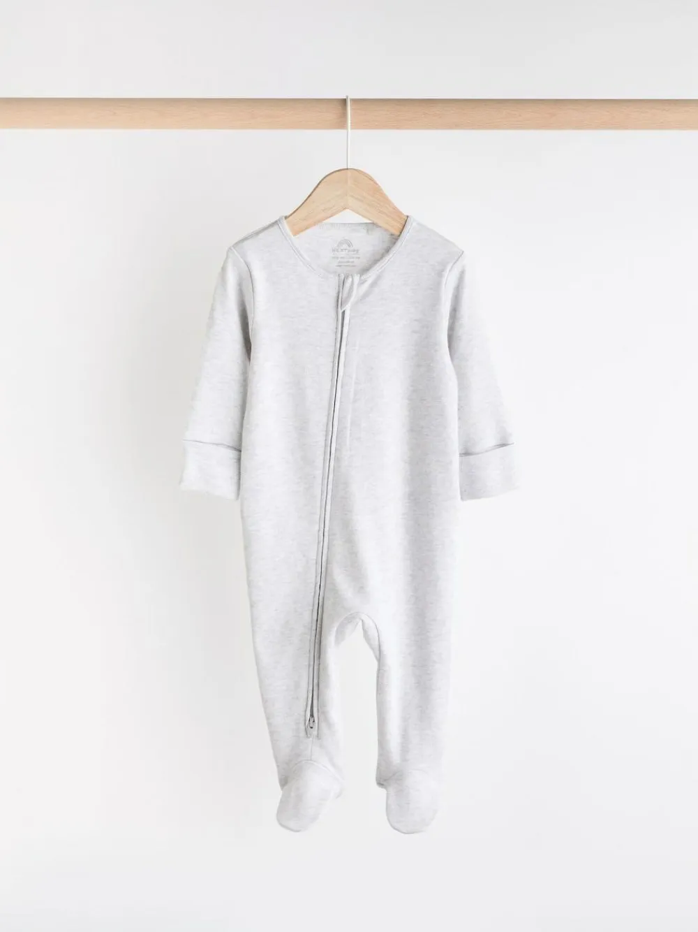Next Essential Zipped 100% Cotton Baby Sleepsuits 3 Pack (0-3yrs)^BOY Unisex|Nightwear
