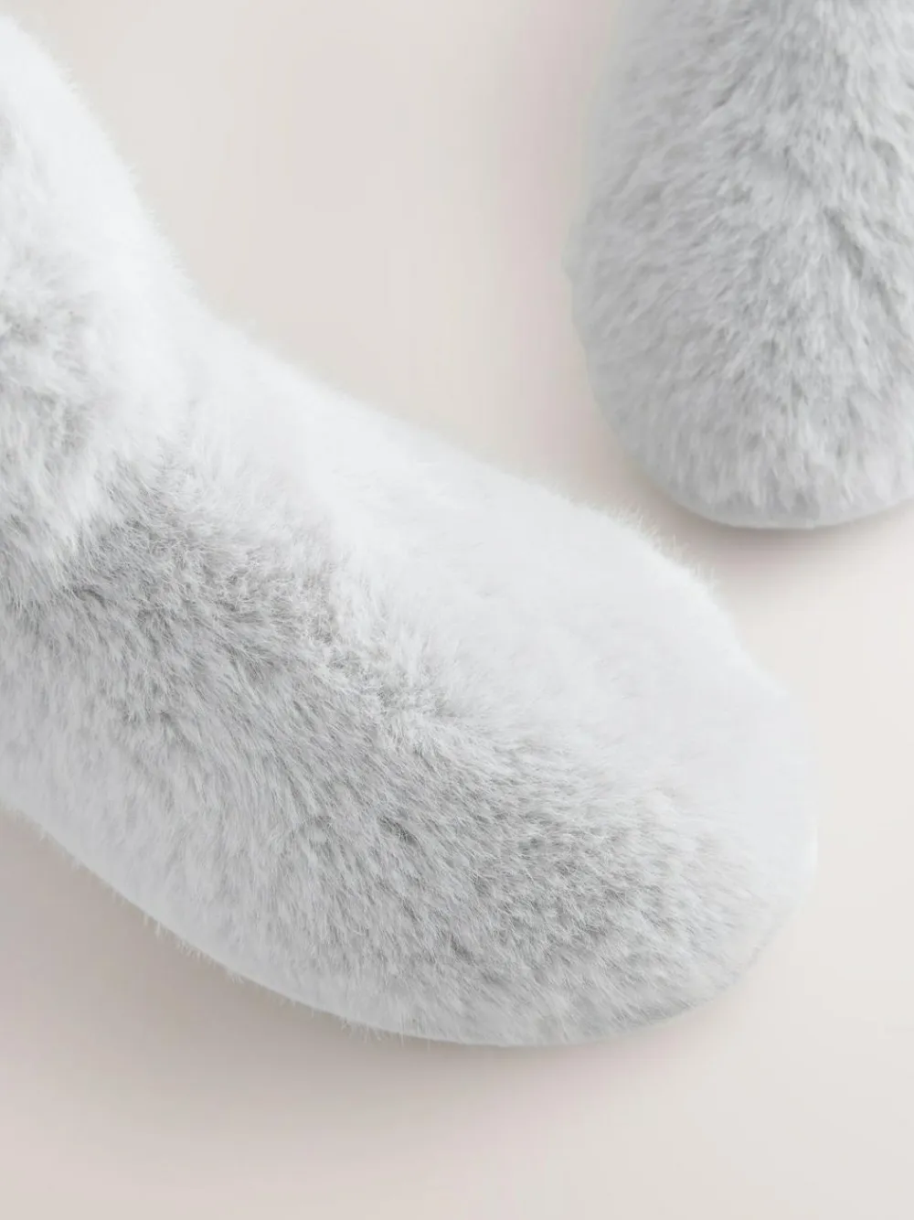 Best Next Faux Fur Boot Slippers Grey