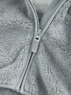 Next Fleece Baby Zip Jacket Grey