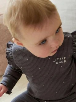 Next Baby Long Sleeve Top and Leggings with Gilet Set 3 Piece (0mths-2yrs)^ Baby Girls|Baby Winter Clothing