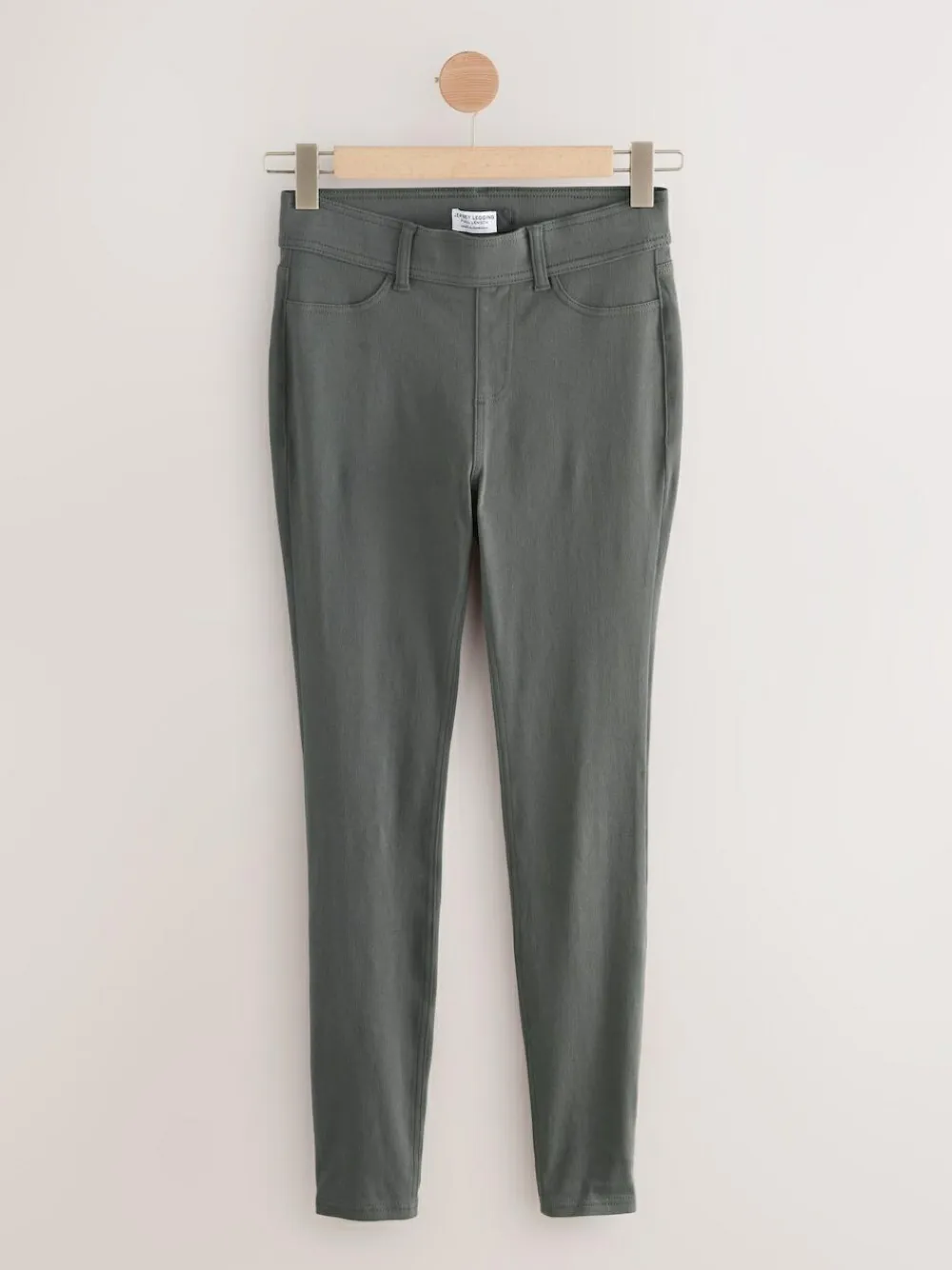 Next Grey Full Length Jersey Denim Leggings^Women Leggings & Sweatpants