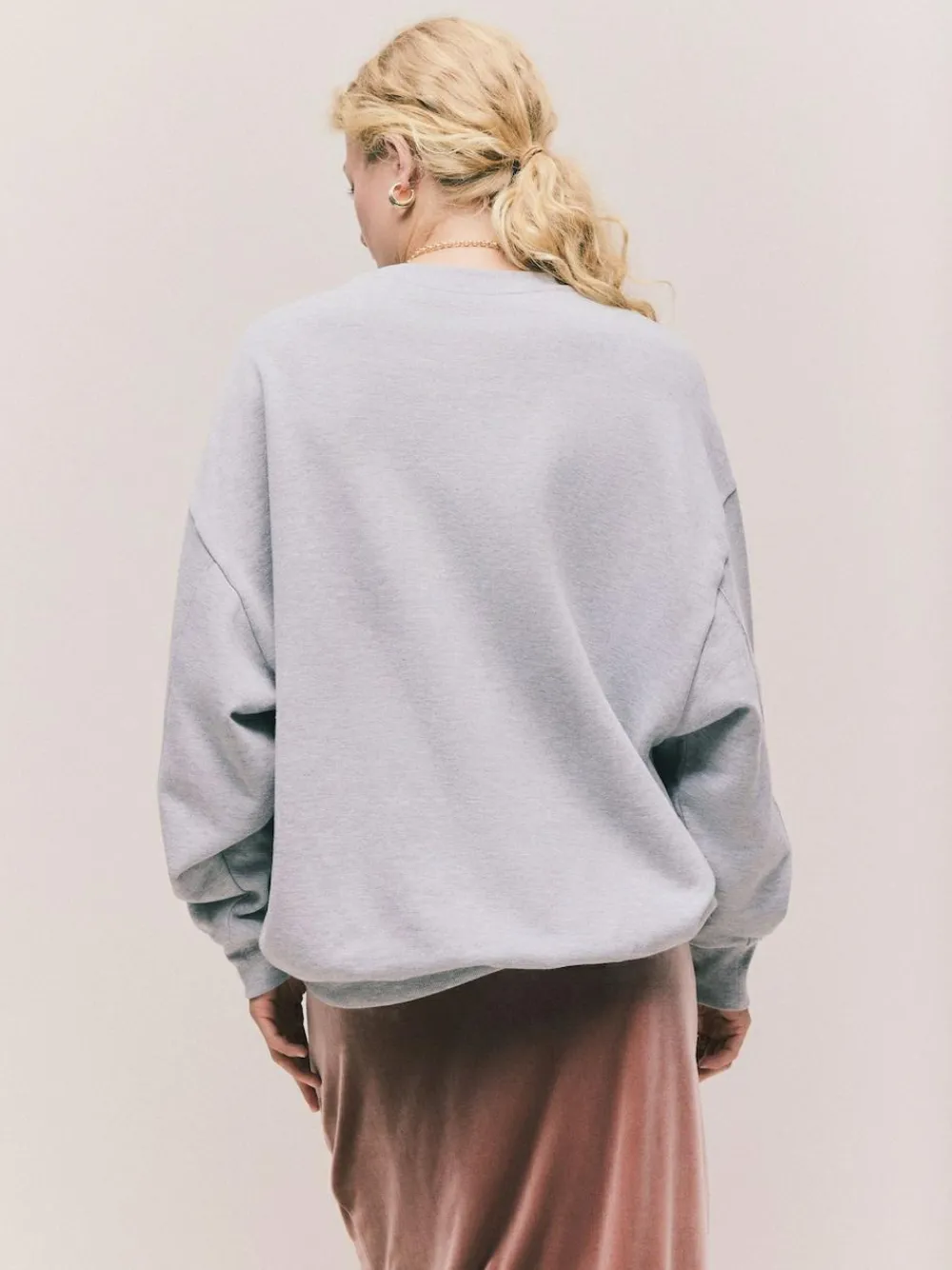 Next Grey Graphic Satin Applique 'Le Marais' City Longsleeve Crewneck Sweatshirt^Women Nightwear|Hoodies & Sweatshirts