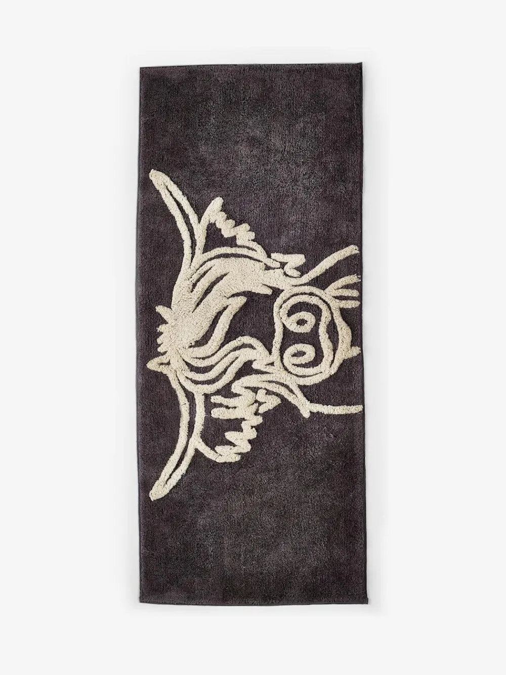 Hot Next Grey Hamish 100% Cotton Runner Bath Mat