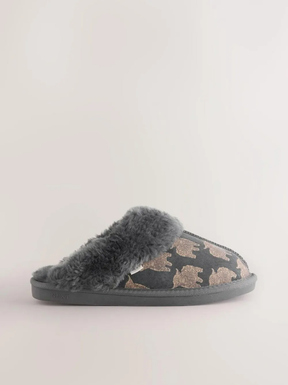 New Next Grey Hamish Suede Mule Slippers