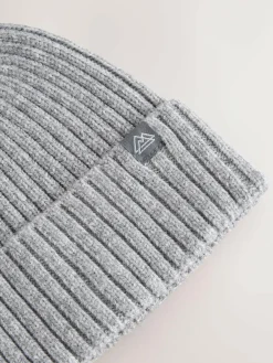 Next Grey Knitted Beanie Hat (1-16yrs)^BOY Hats