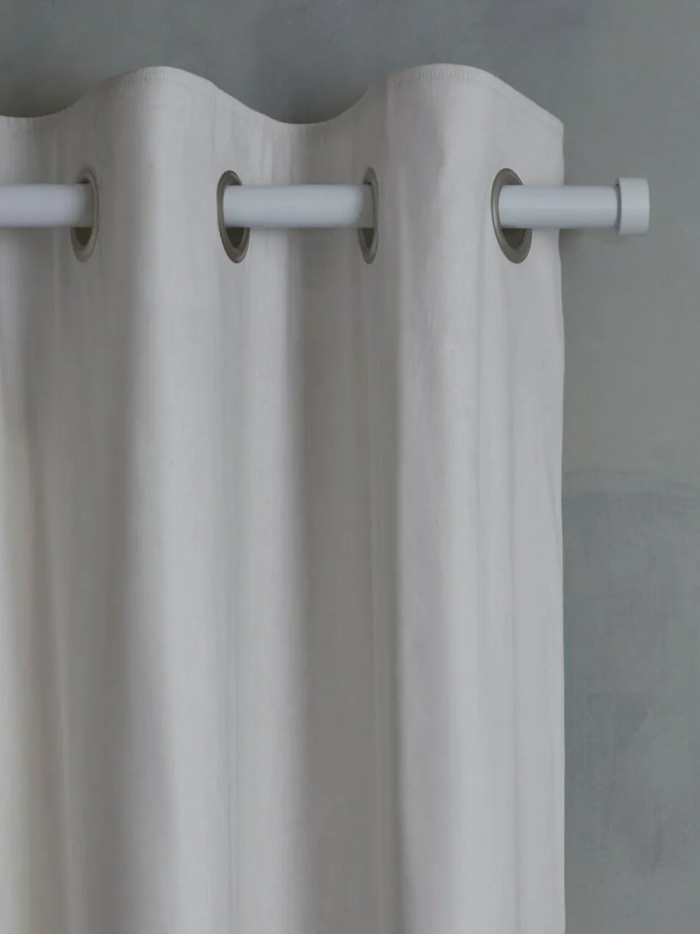 Sale Next Grey Light Cloud Blackout/Thermal Cotton Eyelet Curtains
