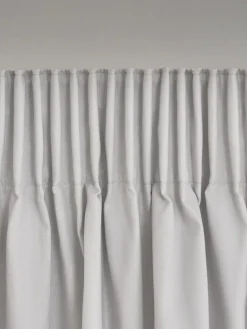 Next Grey Light Cloud Cotton Blackout/Thermal Pencil Pleat Curtains^ Curtains & Blinds