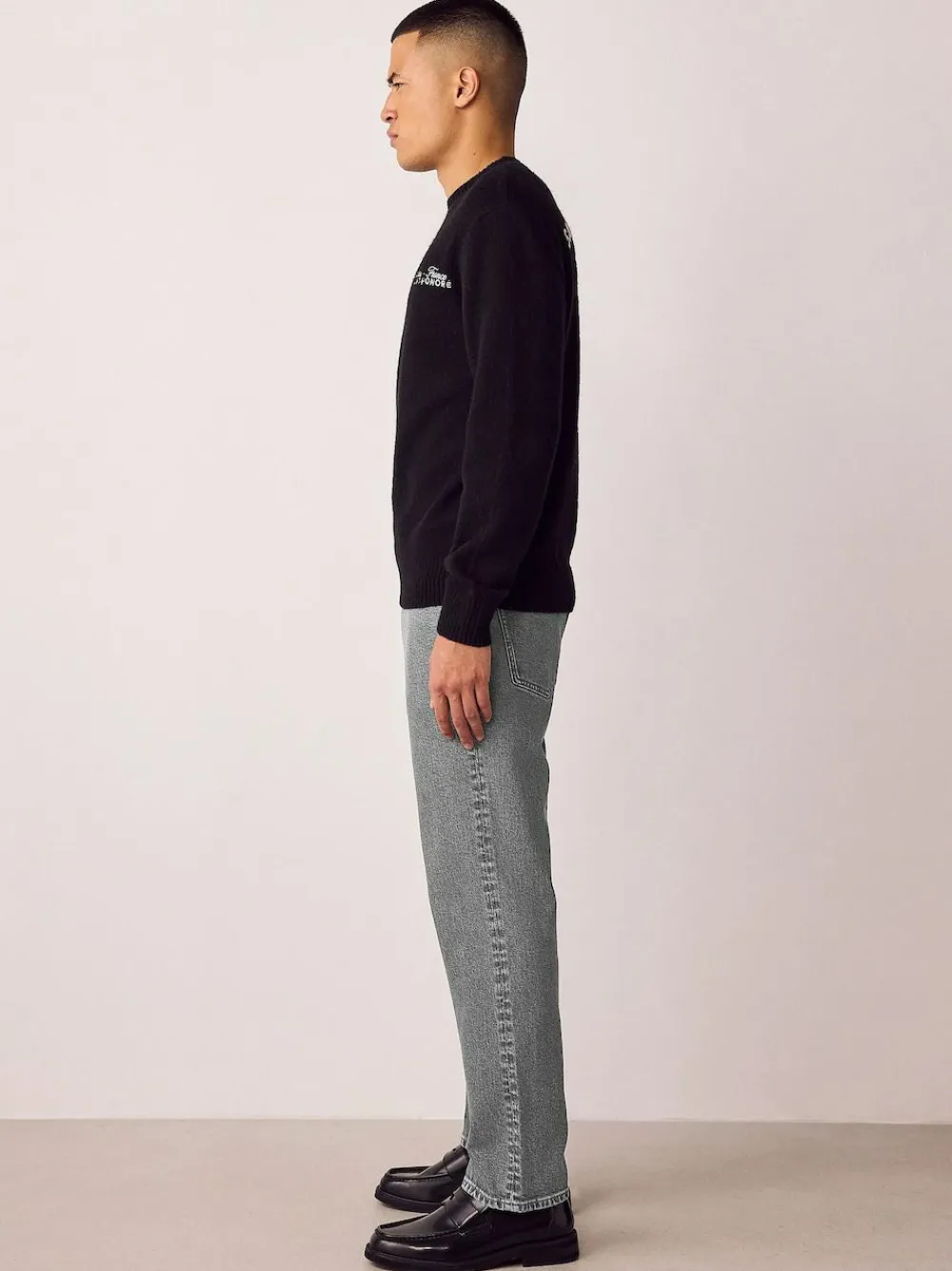 Discount Next Slim Fit Vintage Wash Denim Jeans Grey Light