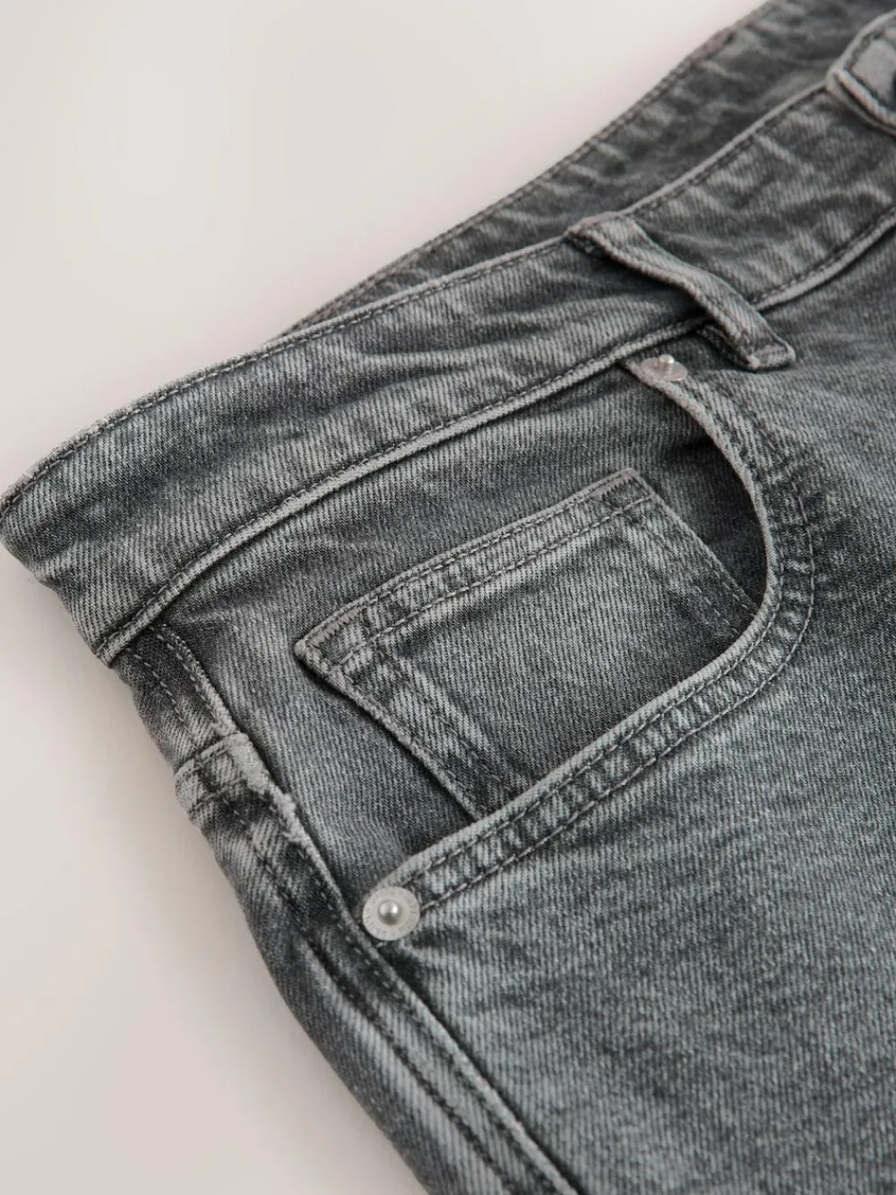 Discount Next Slim Fit Vintage Wash Denim Jeans Grey Light