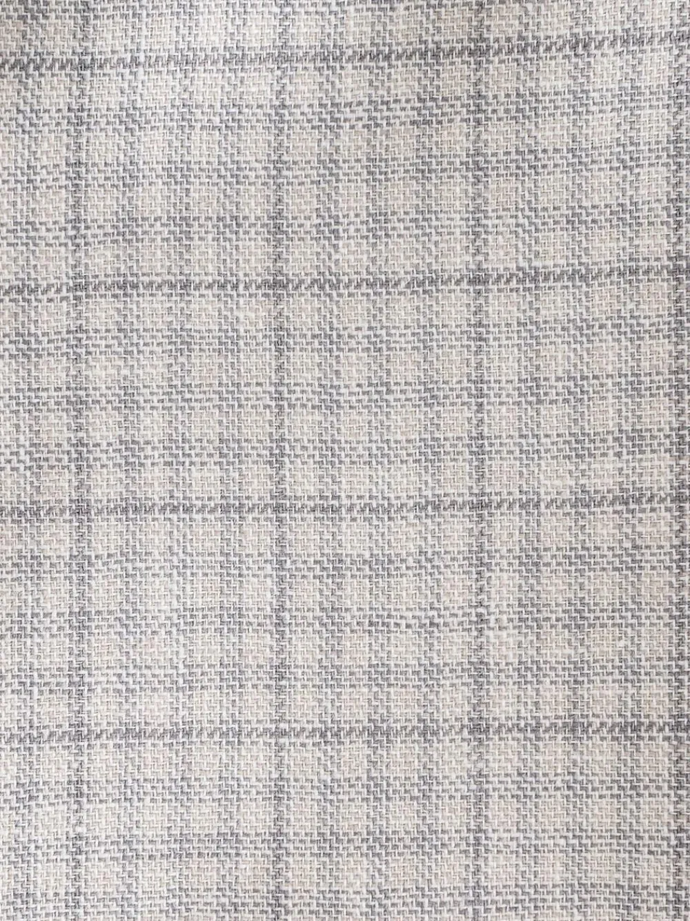 Next Grey Linen Blend Check Tailored Suit Jacket^ Grey Suits