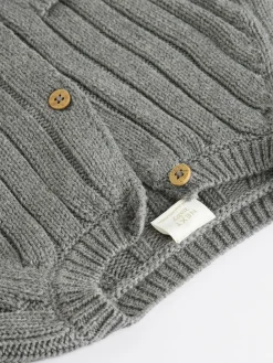 Clearance Next Grey Little Man 100% Cotton Cardigan (0mths-2yrs)