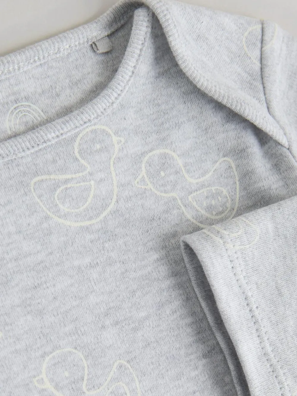 Next Grey Long Sleeved Baby Bodysuits 5 Pack^BOY Unisex|Bodysuits & Vests