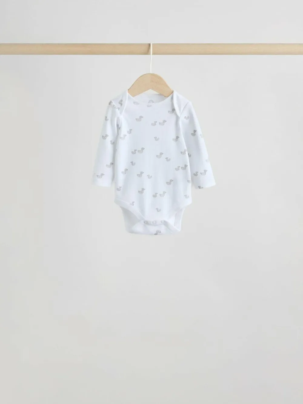 Next Grey Long Sleeved Baby Bodysuits 5 Pack^BOY Unisex|Bodysuits & Vests