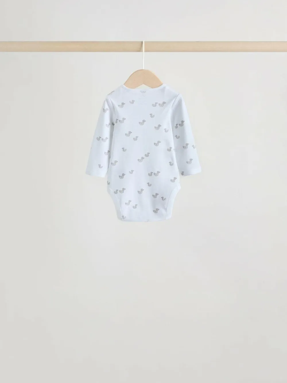 Next Grey Long Sleeved Baby Bodysuits 5 Pack^BOY Unisex|Bodysuits & Vests