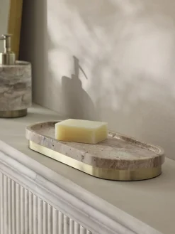 Next Grey Marble N. Premium Storage Tray^ Bathroom Accessories