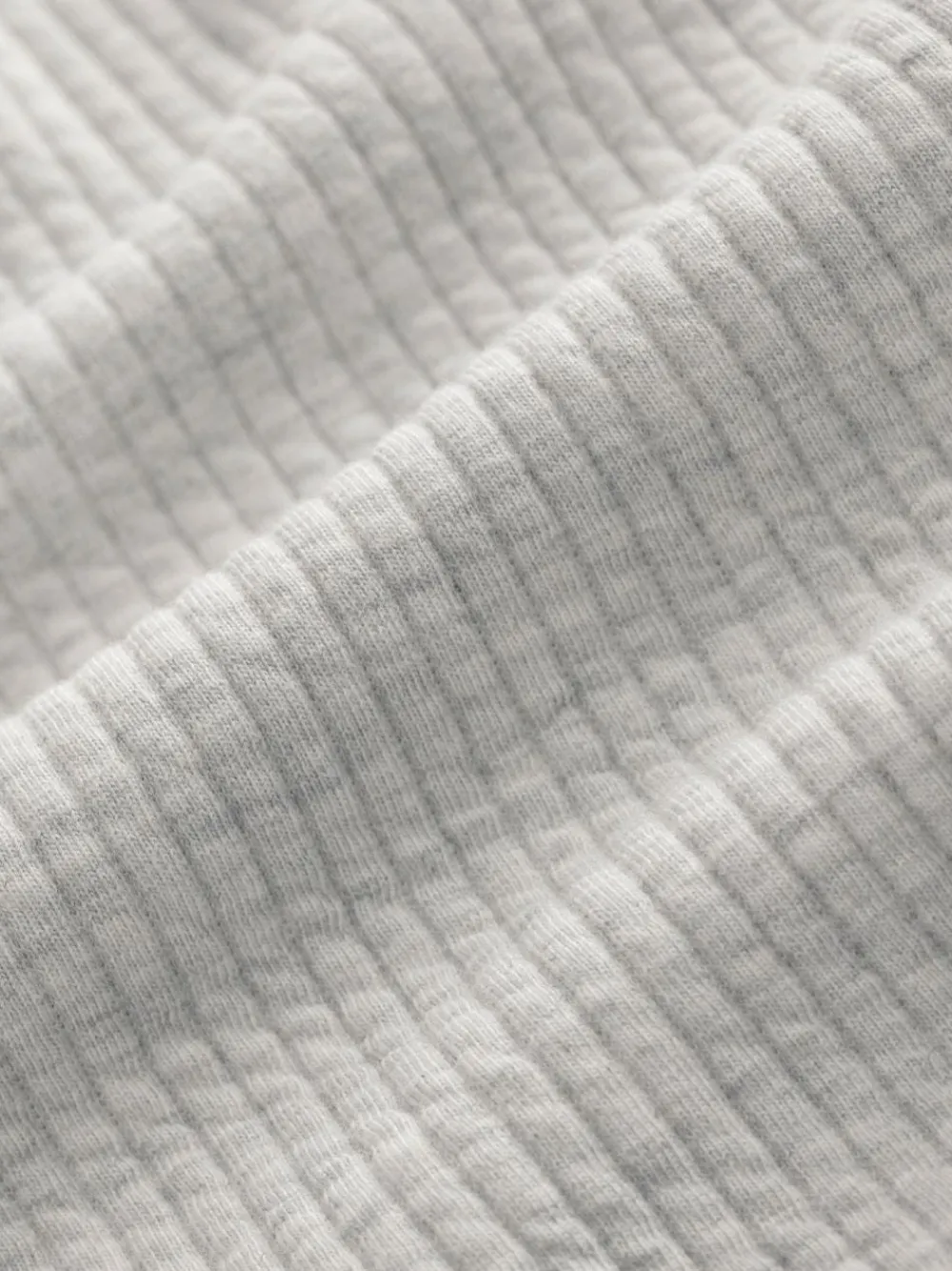 New Next Linear Texture Hoodie Grey Marl