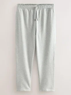 Discount Next Grey Marl Straight Fit Relaxed Fit Brushback Heavyweight Joggers