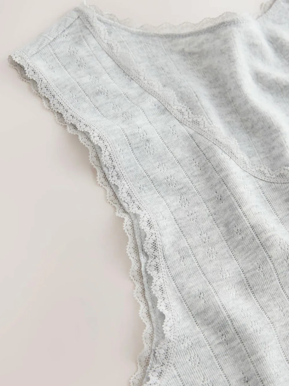 Sale Next Thermal Maximum Warmth Cosy Pointelle Vest Grey Marl