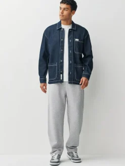 Next Straight Fit Brushback Heavyweight 2 Pack Joggers^ Joggers|Joggers