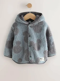 Clearance Next Grey Mickey Mouse Fleece Zip Through Hooded Jacket (3mths-8yrs)