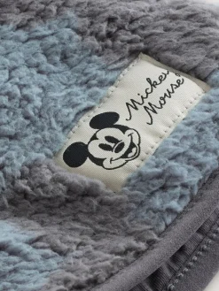 Clearance Next Grey Mickey Mouse Fleece Zip Through Hooded Jacket (3mths-8yrs)